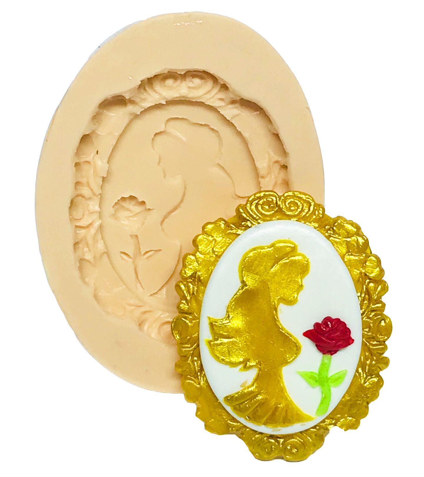 A Bela e a Fera - Espelho - Pequeno - P561