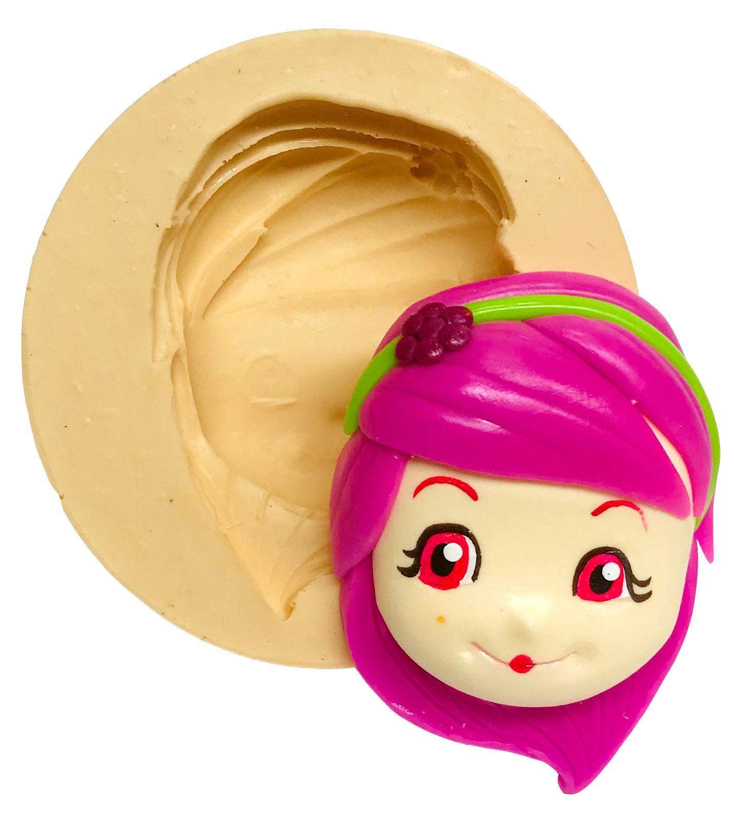 Moranguinho - Rosto Cachinho de Framboesa - Grande - P510