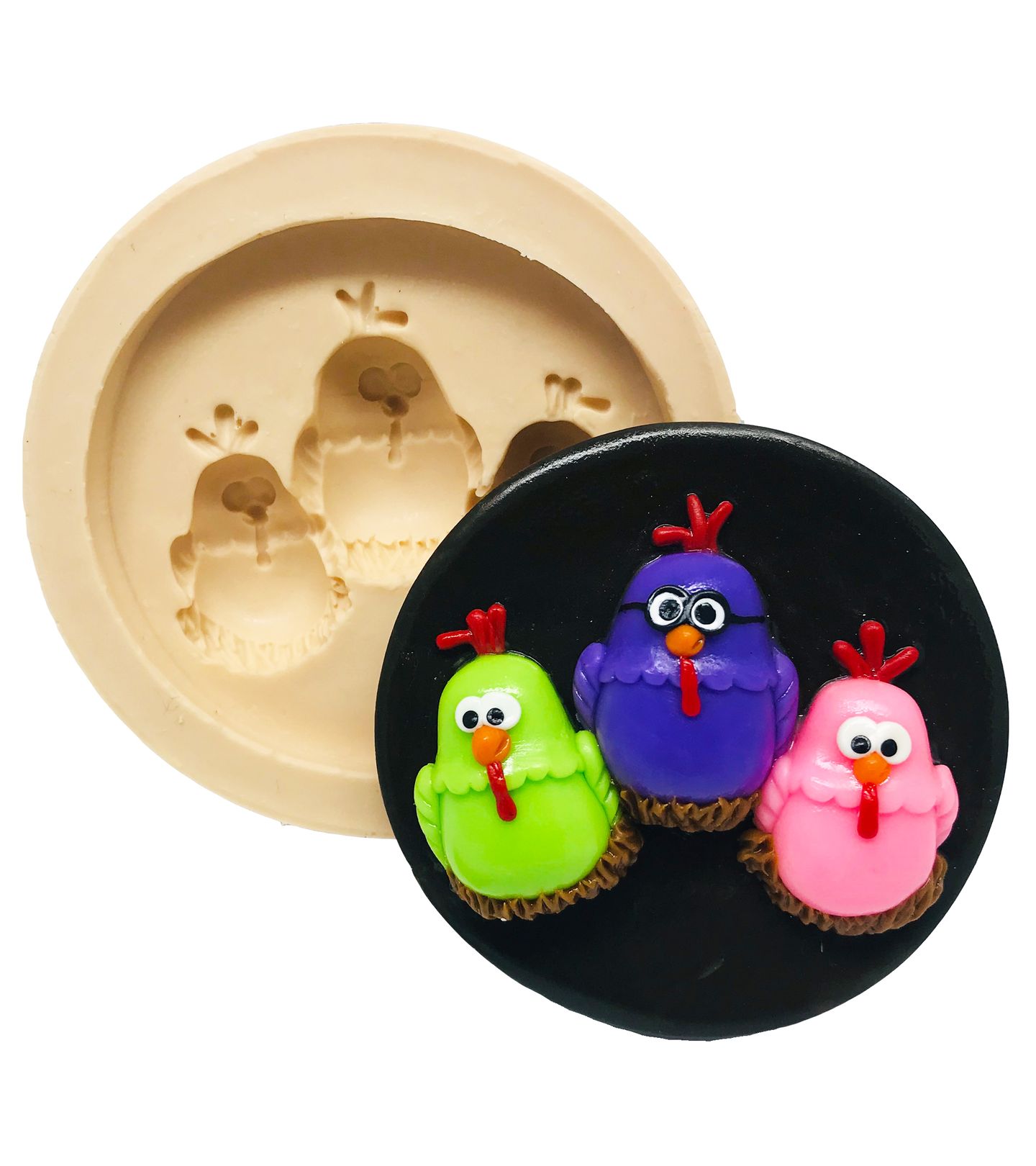 Galinha Pintadinha com Base - Galinhas Cantoras - Gd - P498