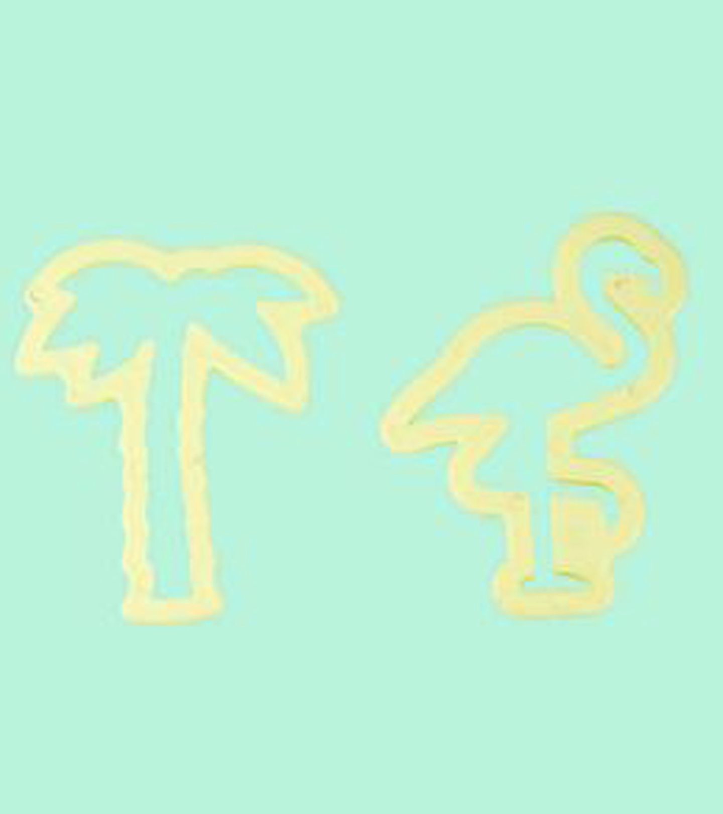 Cortador Blue Star - Tropical - Coqueiro e Flamingo -  c/ 02 Peças - Cod.6122