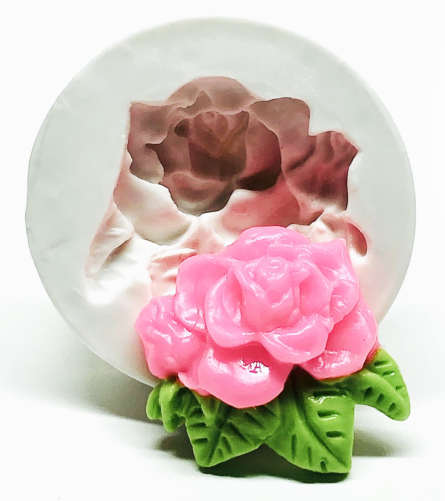 Rosa com Folhas - P980