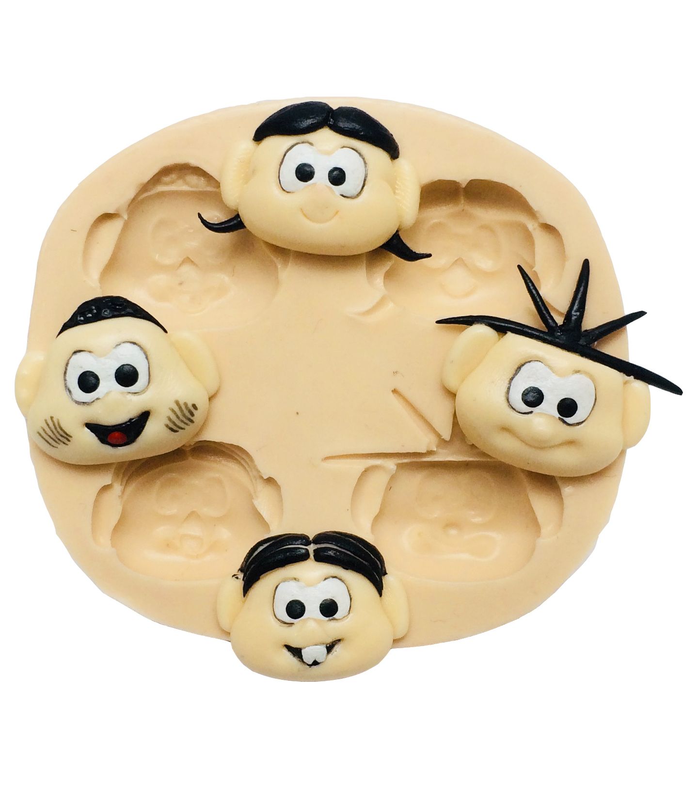 Rosto Menina Dentuça, Menina Gulosa; Menino Sujinho, Menino Cabelo Espetado - P174