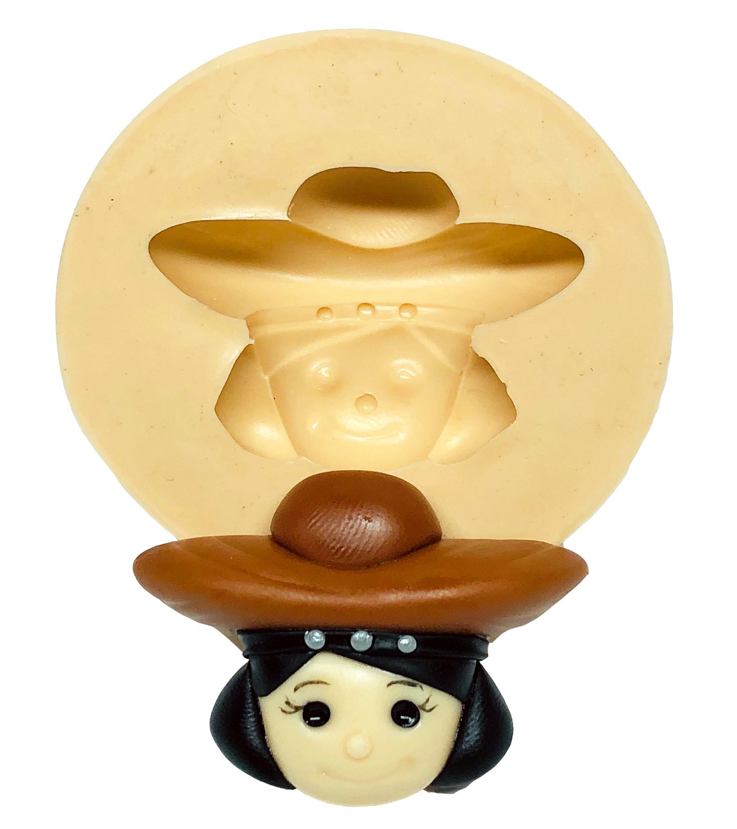 Tradições Nordestinas - Rosto Cangaceira - Media - P656