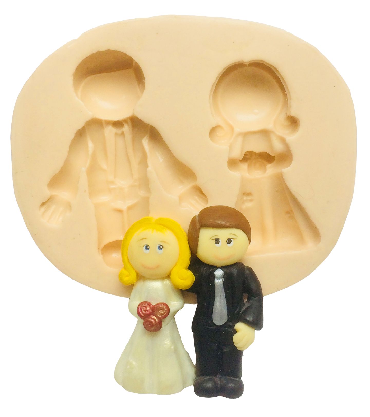 Casal de Noivos em Pé -Lado A Lado I