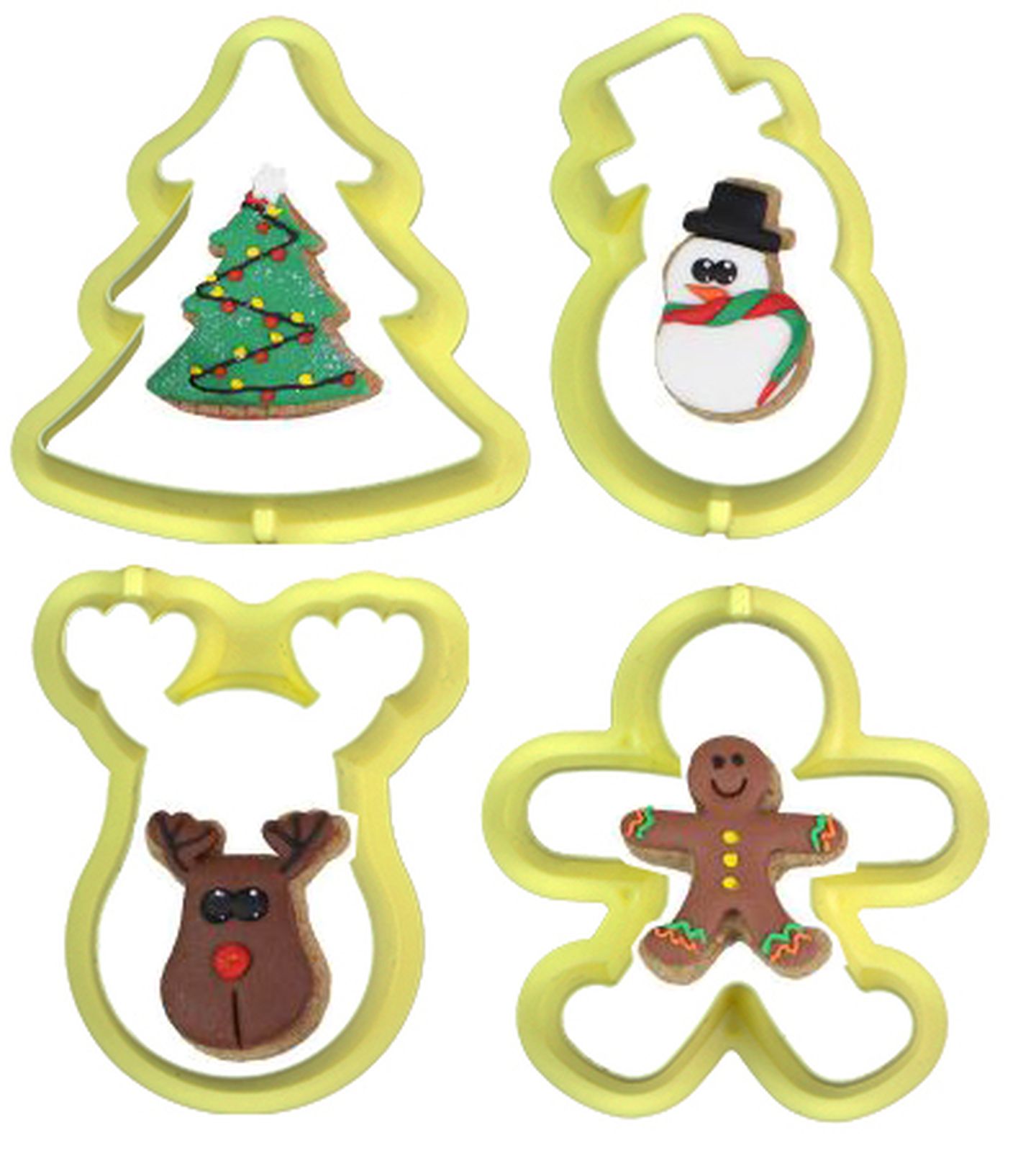 Cortador Blue Star - Natal I - 04 Pç - Cod.6443