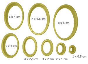 Cortador Blue Star - Oval - 08 Peças - Cod.8287