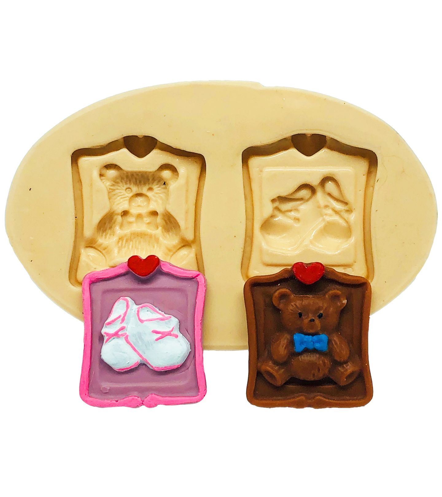 Moldura - Urso e Sapatilha - P764