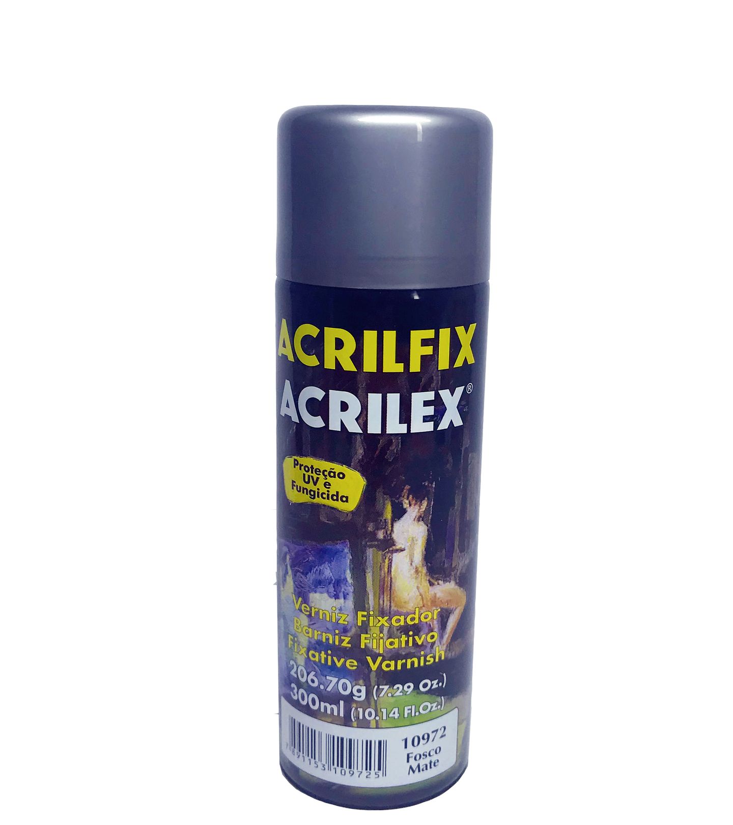 Verniz Acrilex - Spray - 300 mL - Acrilfix - Fosco