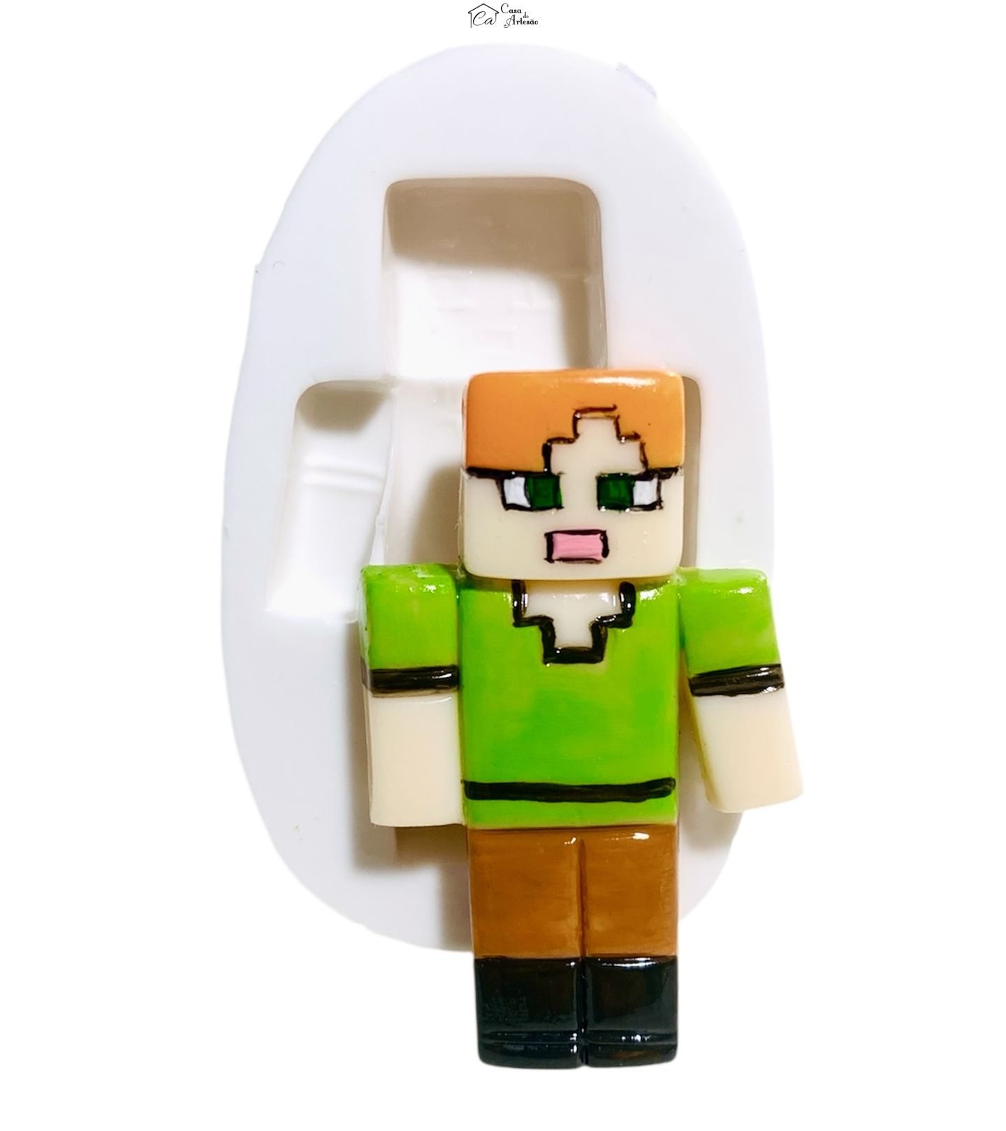 Molde de silicone - Minecraft - Alex - P1255