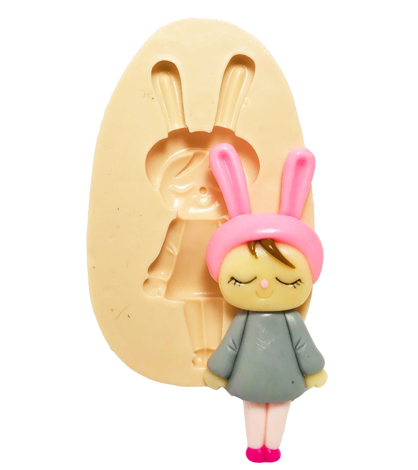 Me too Doll - Angela Coelha Cinza - Grande - P426