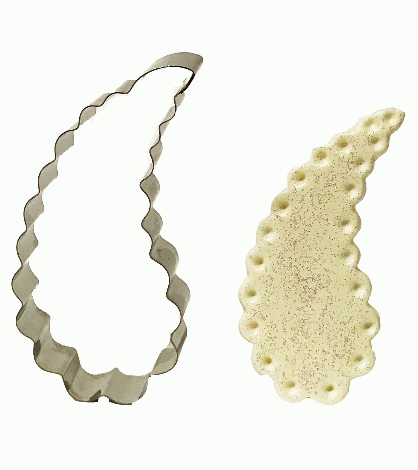 Cortador Aço - Decoração p/ Bolo - Curva Ond. Gd