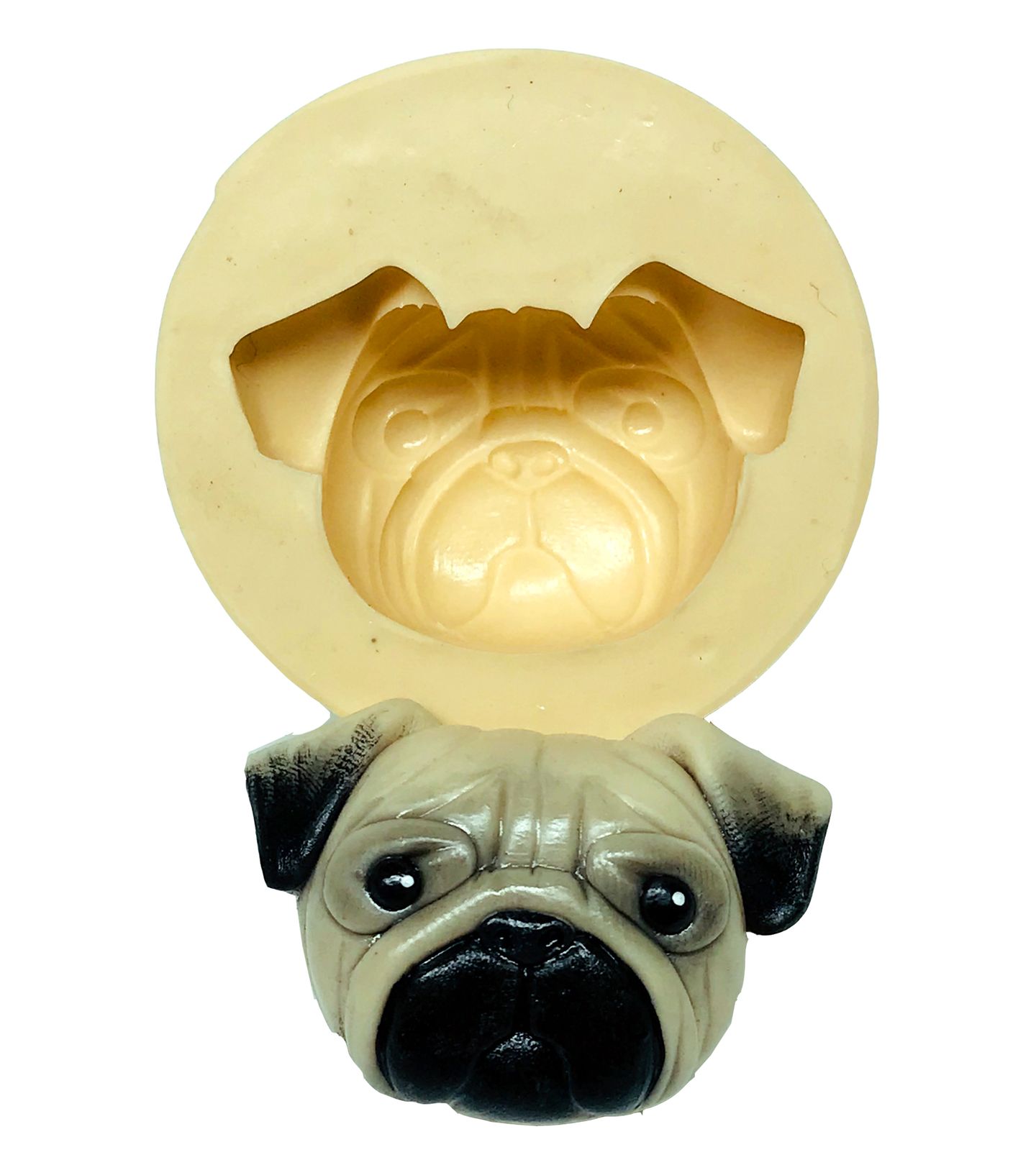 Cachorro - Rosto Pug - Grande - P625