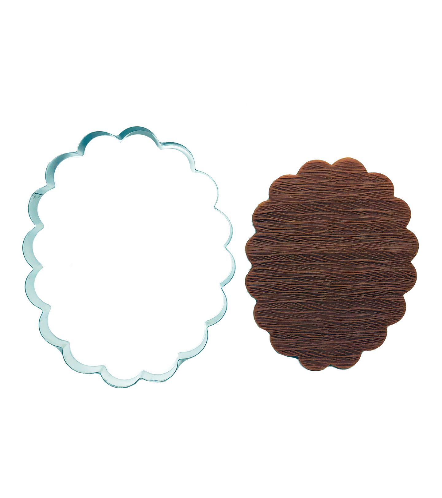 Cortador Aço - Moldura Oval Ondulada Gd - A 4