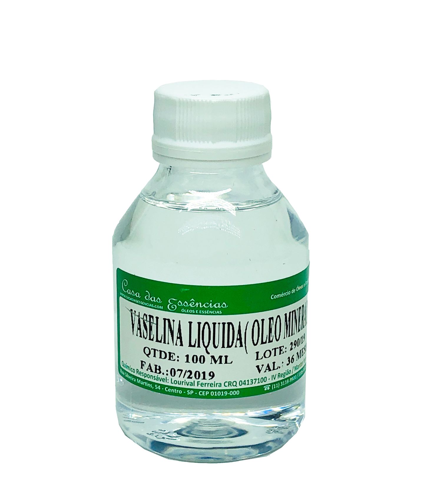 Vaselina Liquida - Usp - 100 ml