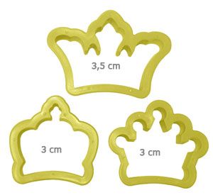 Cortador Blue Star - Coroas - M - 03 Peças - Cod.9418