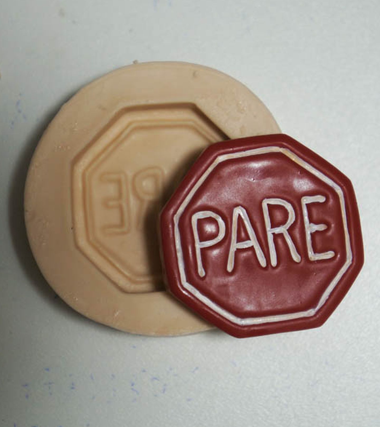 Placa Sinalização - Pare - Media  - P439