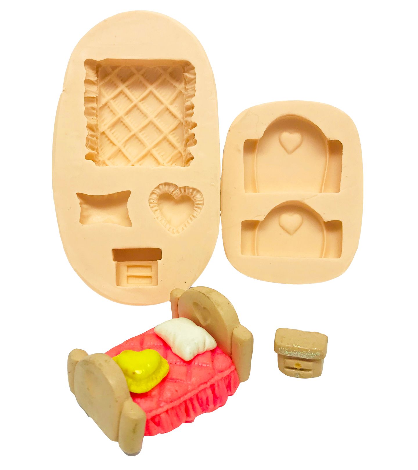 Quarto (Cama, Travesseiro, Criado-Mudo)