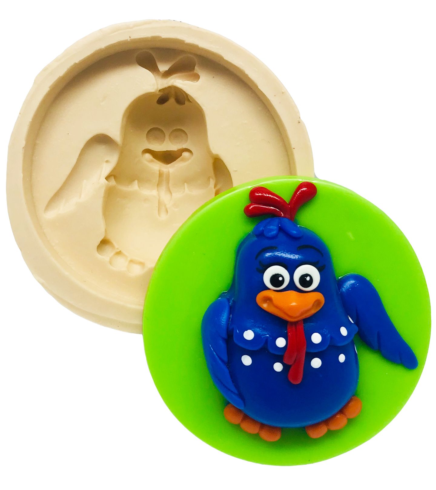 Galinha Pintadinha com Base - Galinha -  Grande - P498