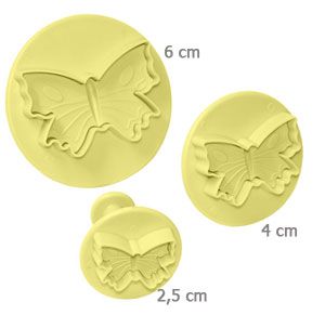 Cortador Blue Star - Ejetores de Borboleta - c/ 3 - Cod.8386