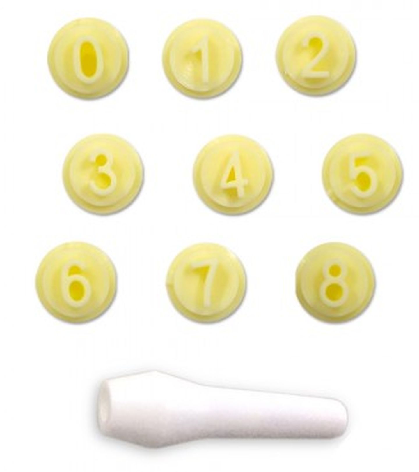 Carimbo Blue Star - Diâmetro 1,5 cm - Kit Numeros - Cod.0921