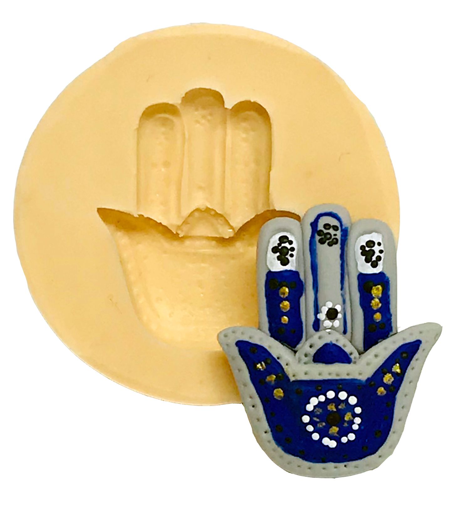 Simbolo Judaico - Mão de Hamsá - Pequena - P535