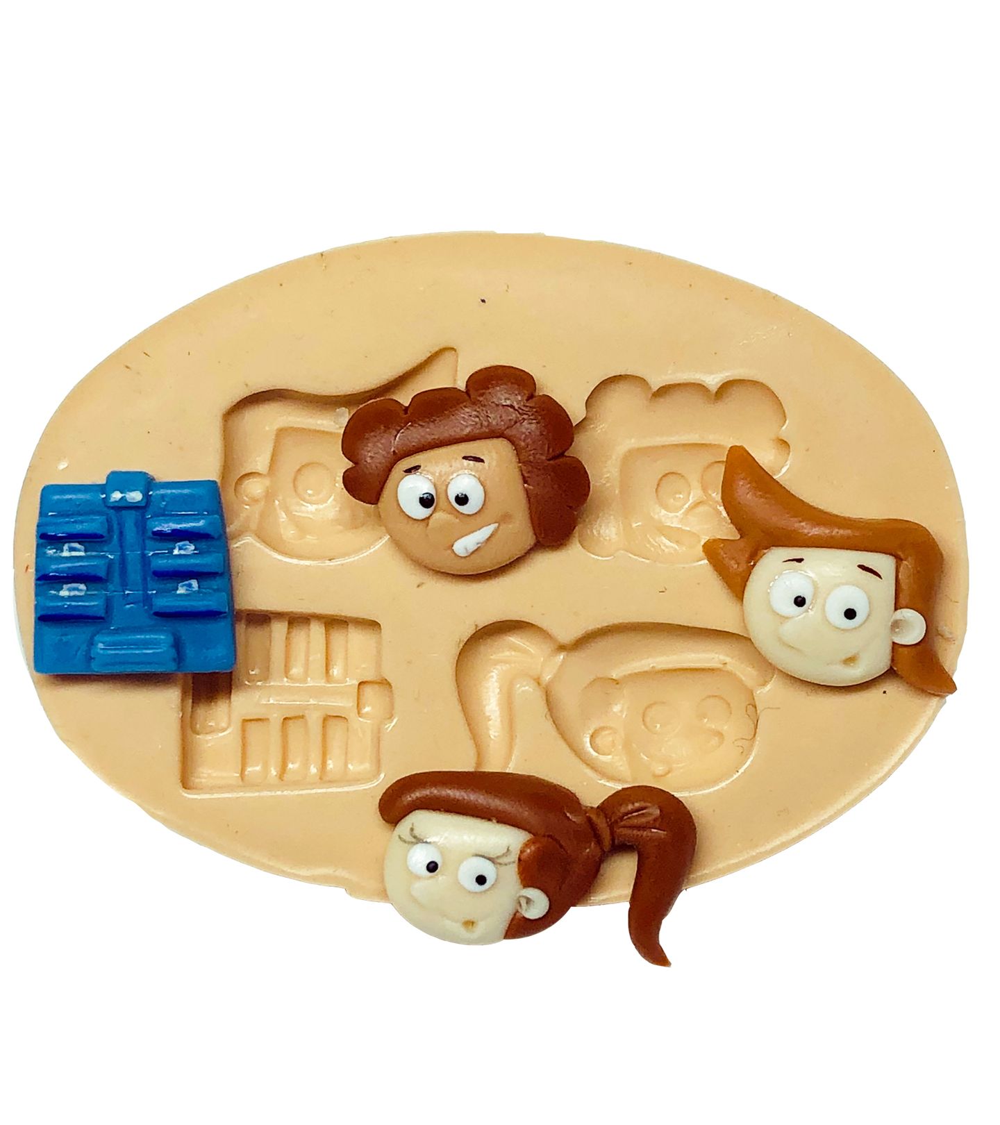 Detetive do Predio Azul - Rosto Mila, Tom, Capim; Predio - Pq - P654