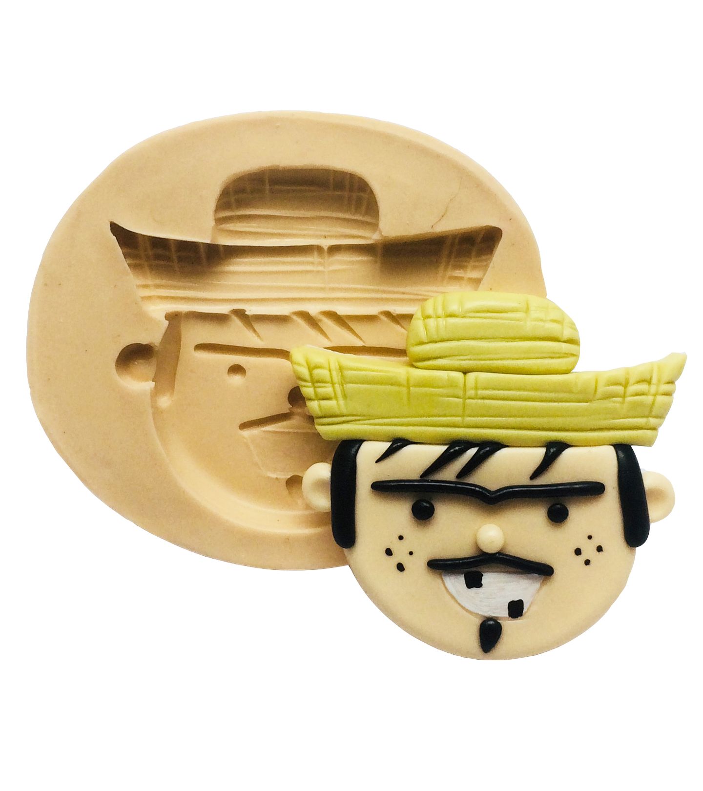 Caipira - Rosto Homem Medio - P341