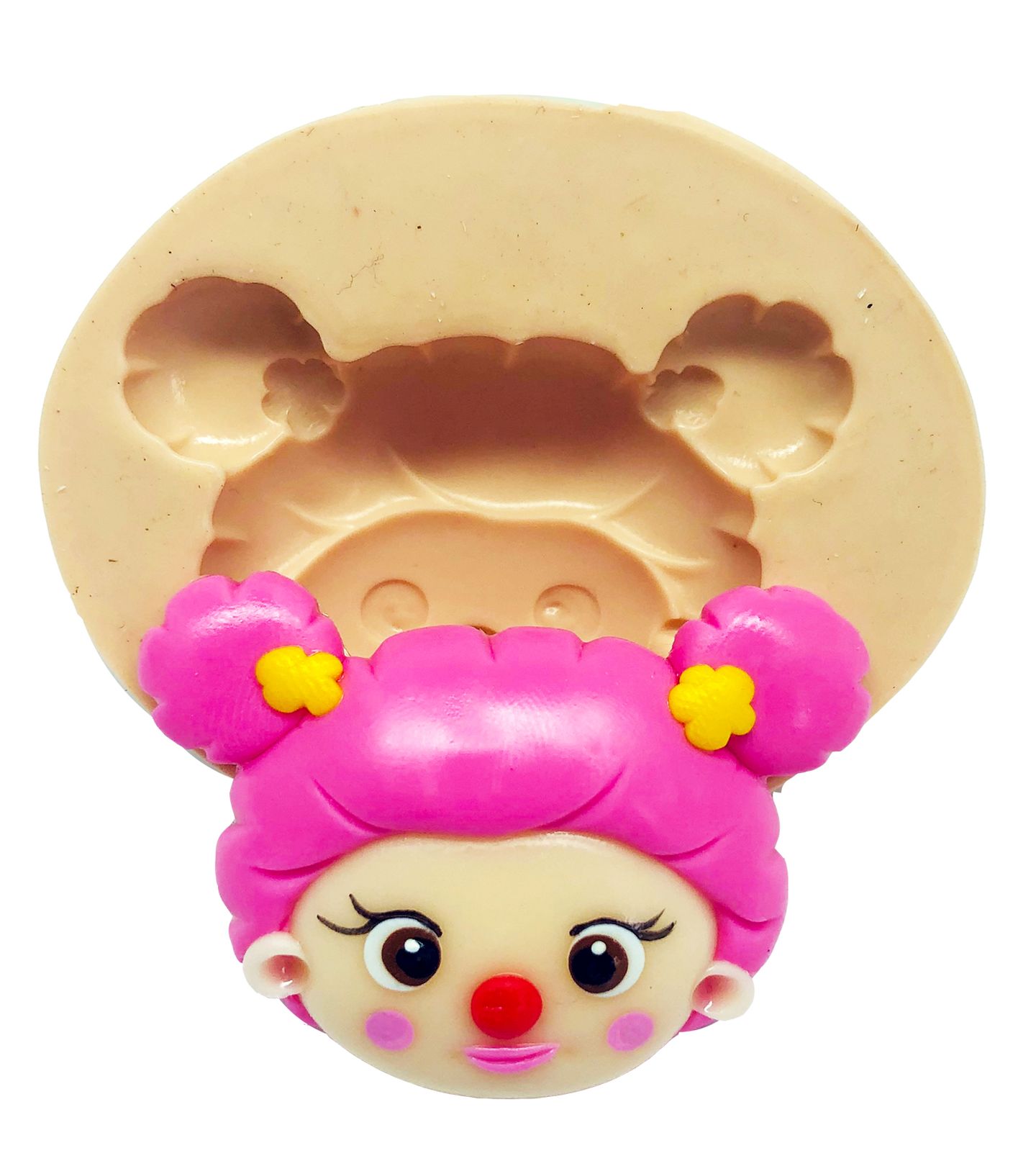 Circo Rosa - Rosto Palhaça 1 - Media - P819