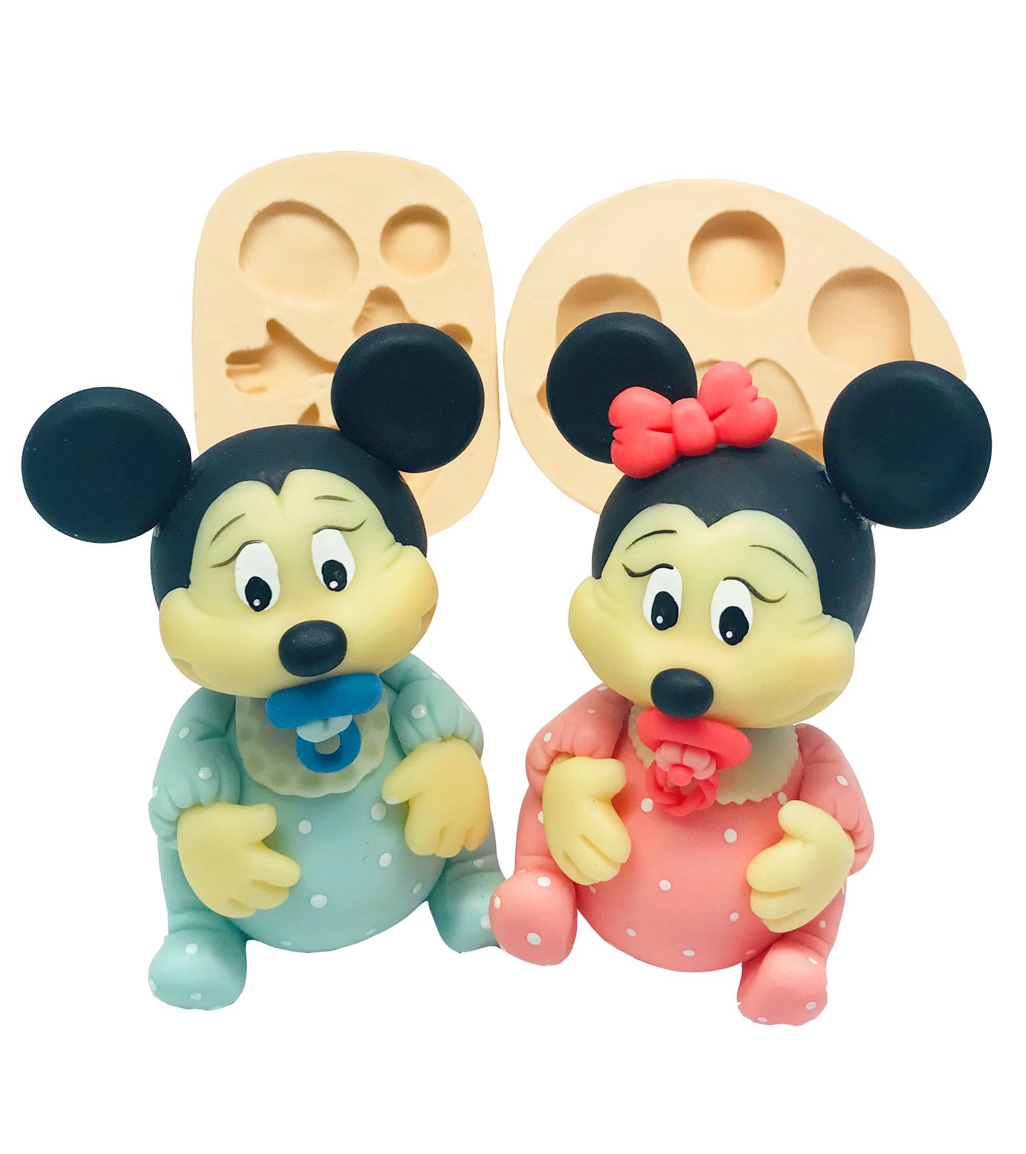 Mickey e Minnie Baby - Tridimensional - P85