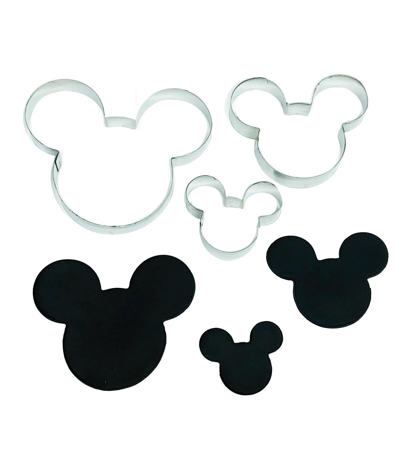 Cortador Aço - Rosto Mickey - 3 pç - A 14 - Grande