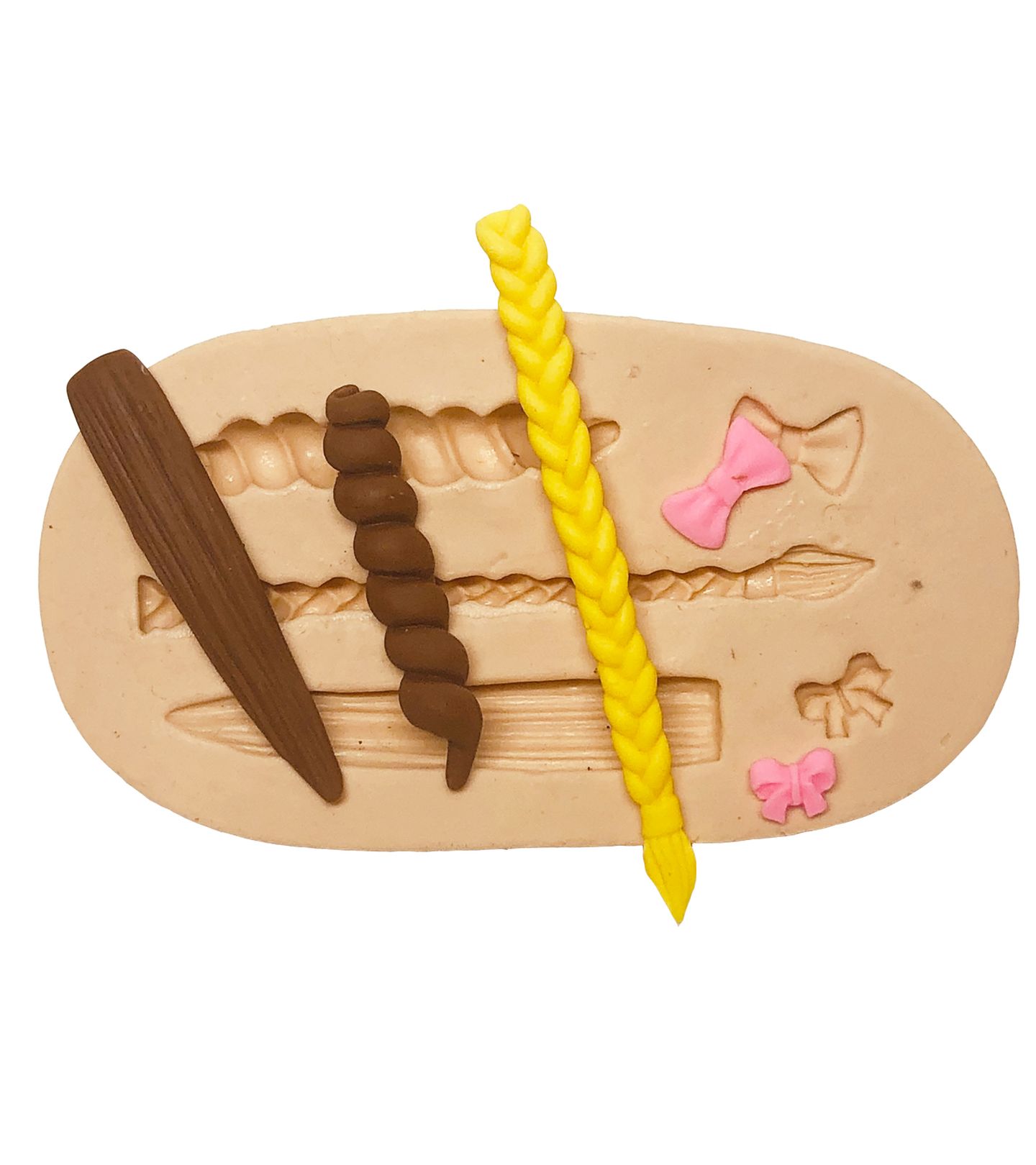 Cabelos - Trança, Franja, Laços - Mod.02 - P733