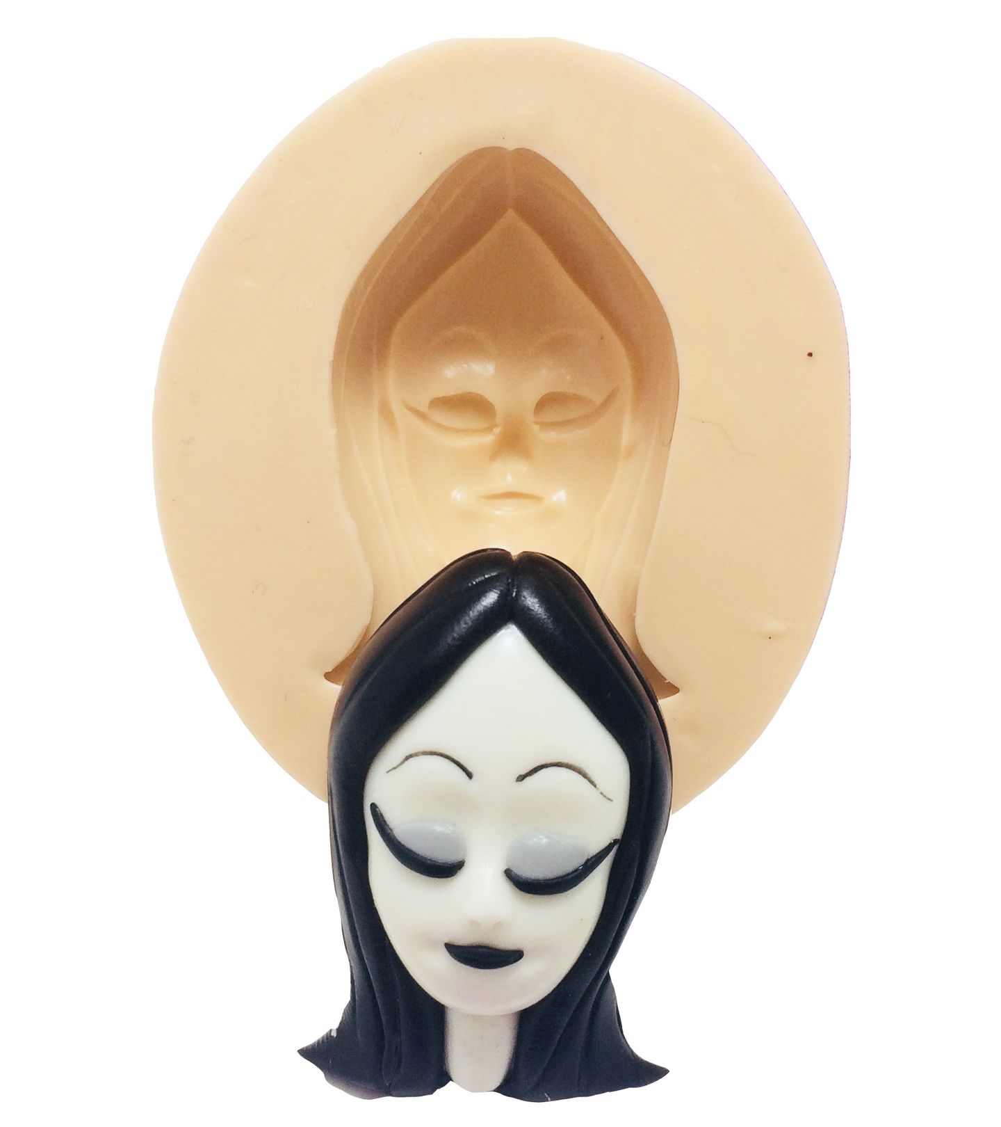 Familia Addams - Rosto Morticia - Pequeno - P399