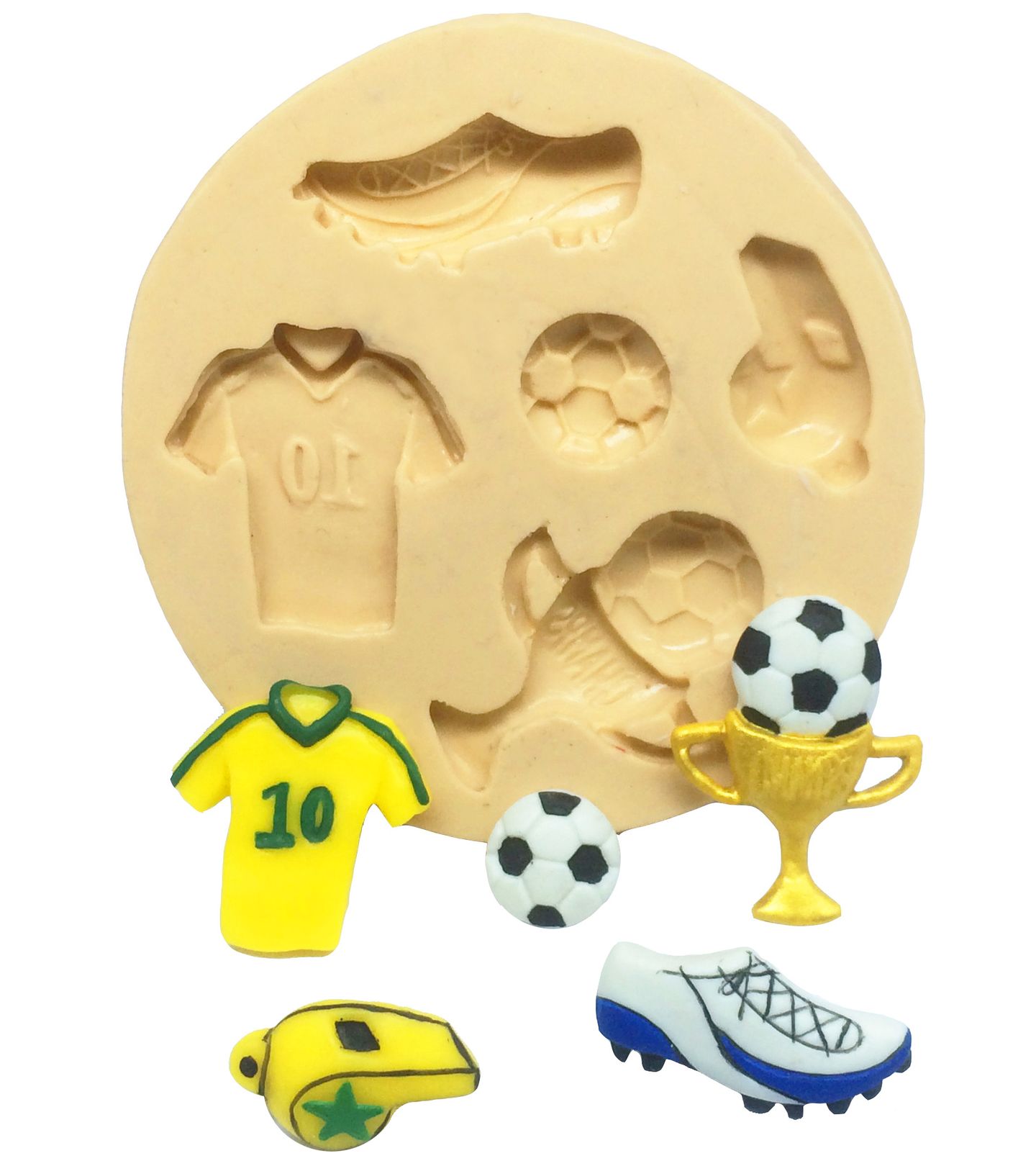 Futebol - Apito, Bola, Camisa, Chuteira, Taça - P589