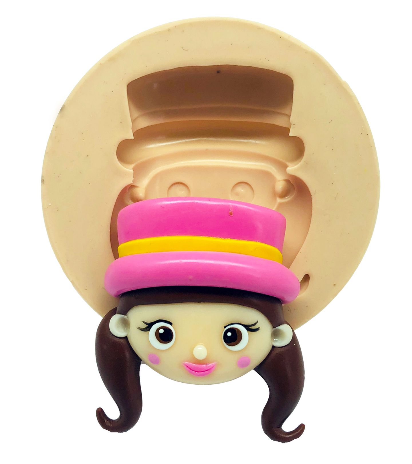 Circo Rosa - Rosto Domadora - Grande - P823