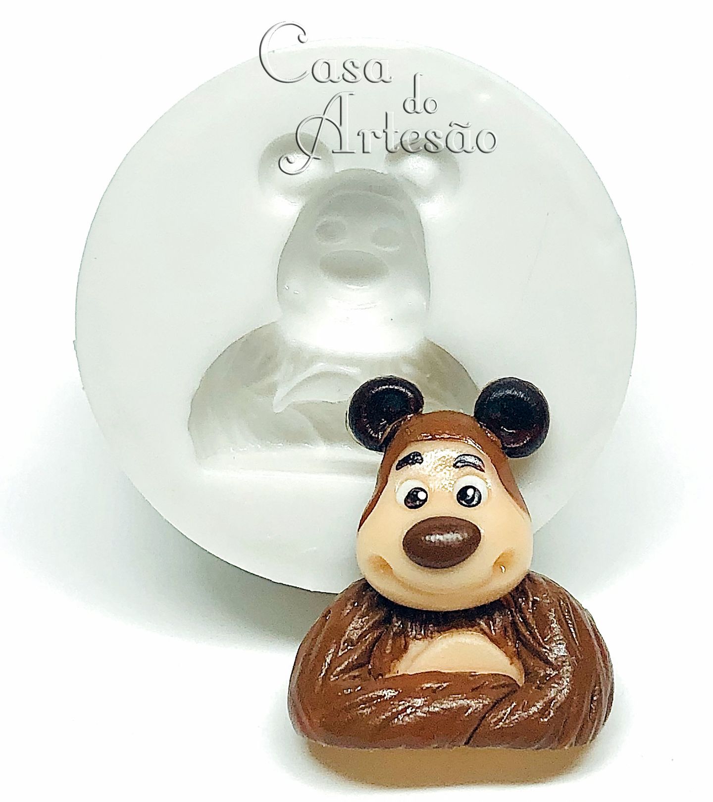 Masha e o Urso - Busto Urso - Pequeno - P888