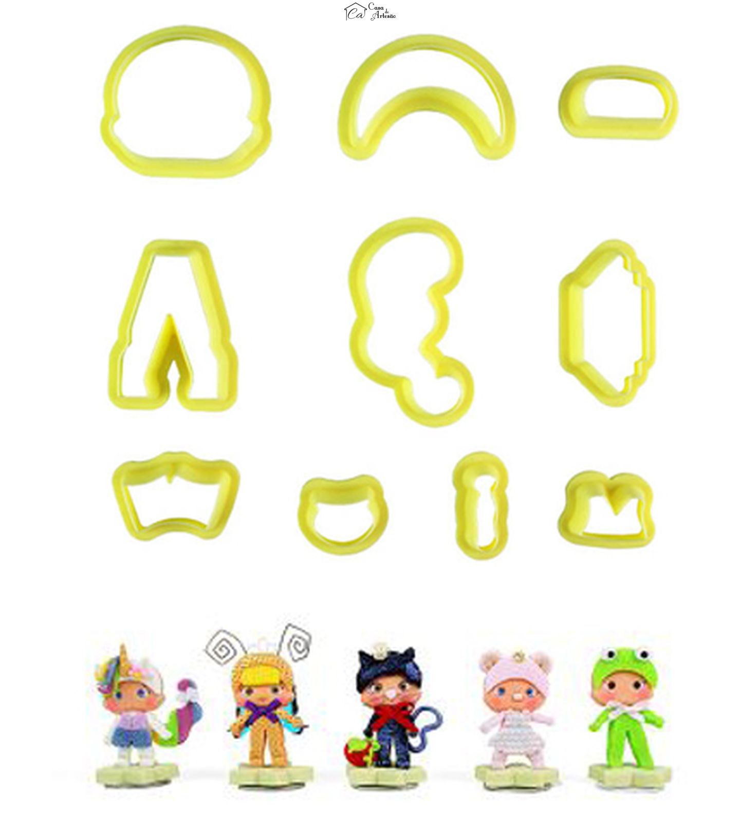 Cortador Blue Star - Bonequinhas Lol - 10 Peças - Cod.6535