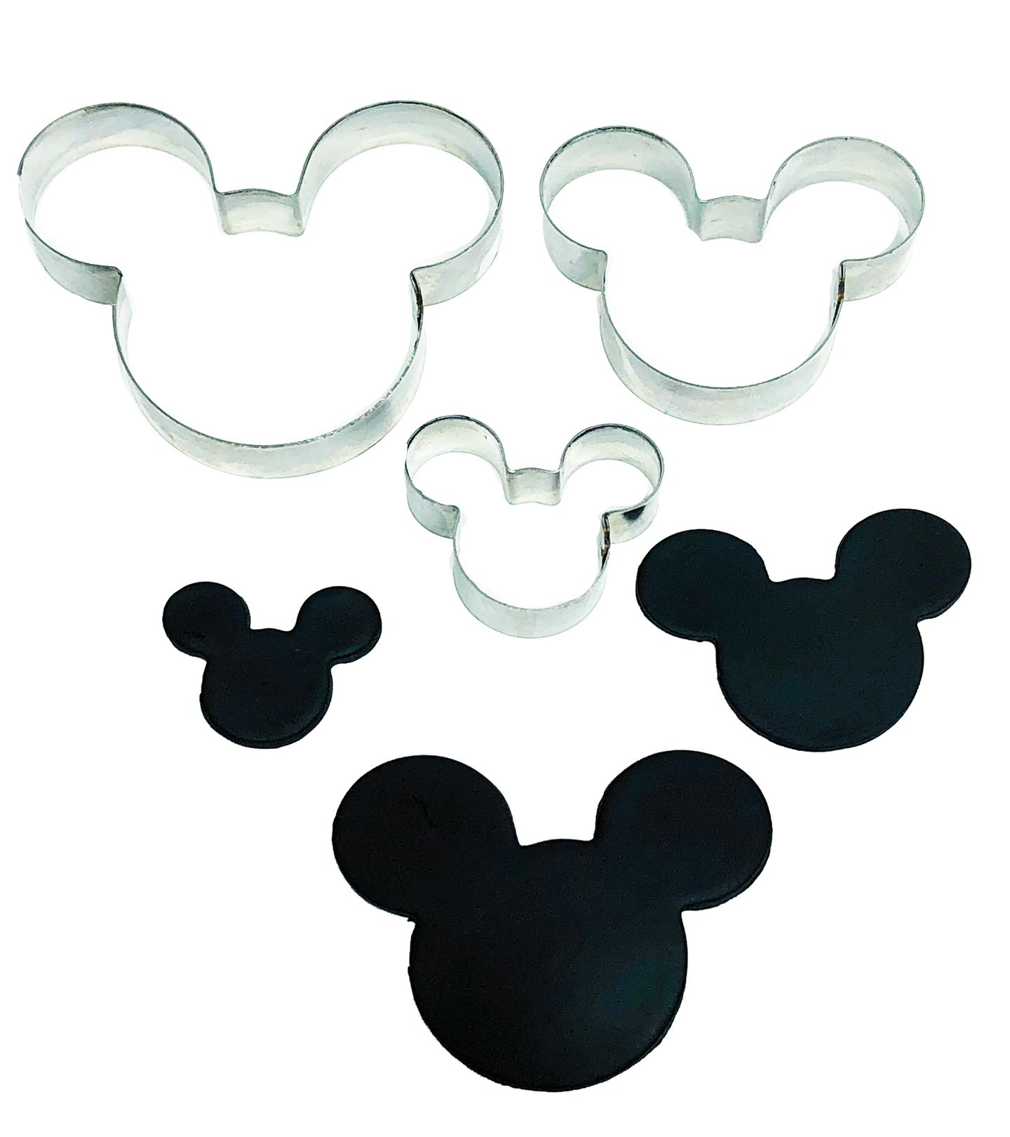 Cortador Aço - Rosto Mickey - 3 pç - Medio