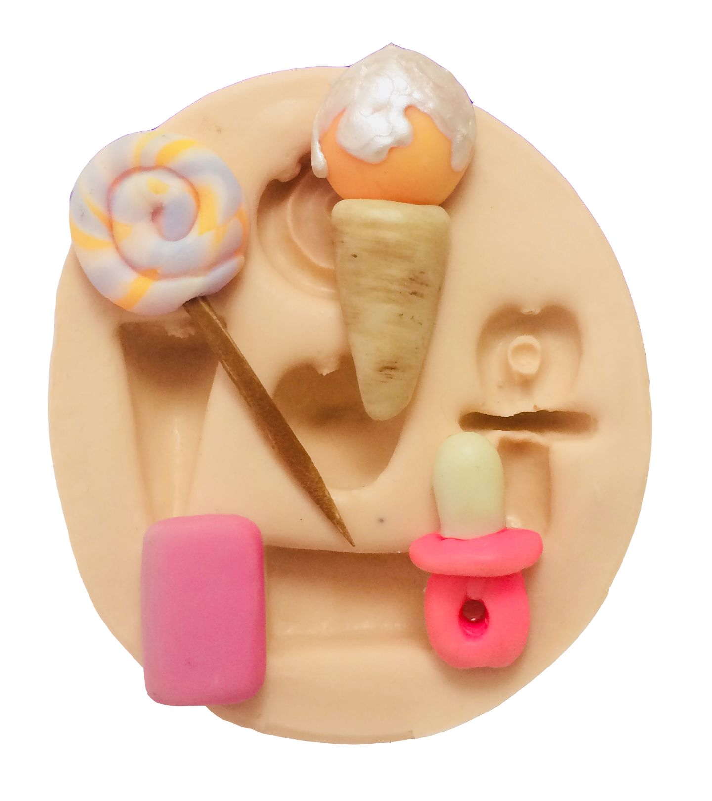 Sorvete, Chiclete, Pirulito e Chupeta