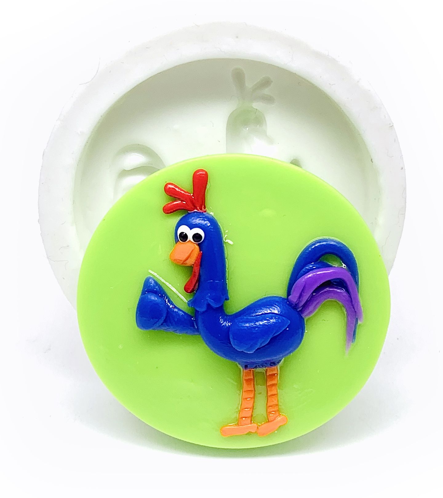 Galinha Pintadinha com Base - Galo Carijó - Medio - P517