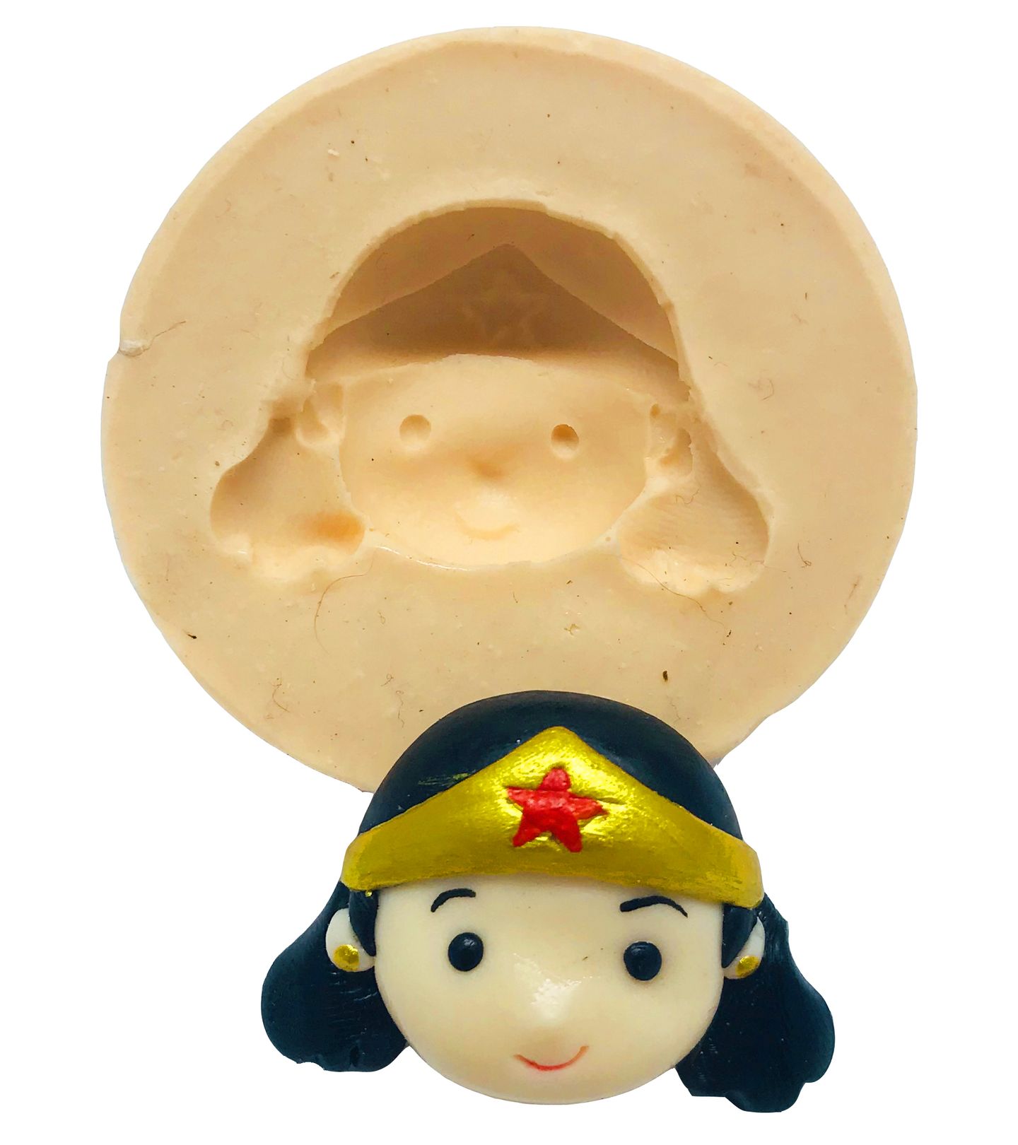 Liga da Justiça - Fofinhos - Rosto Mulher Maravilha - Md - P496