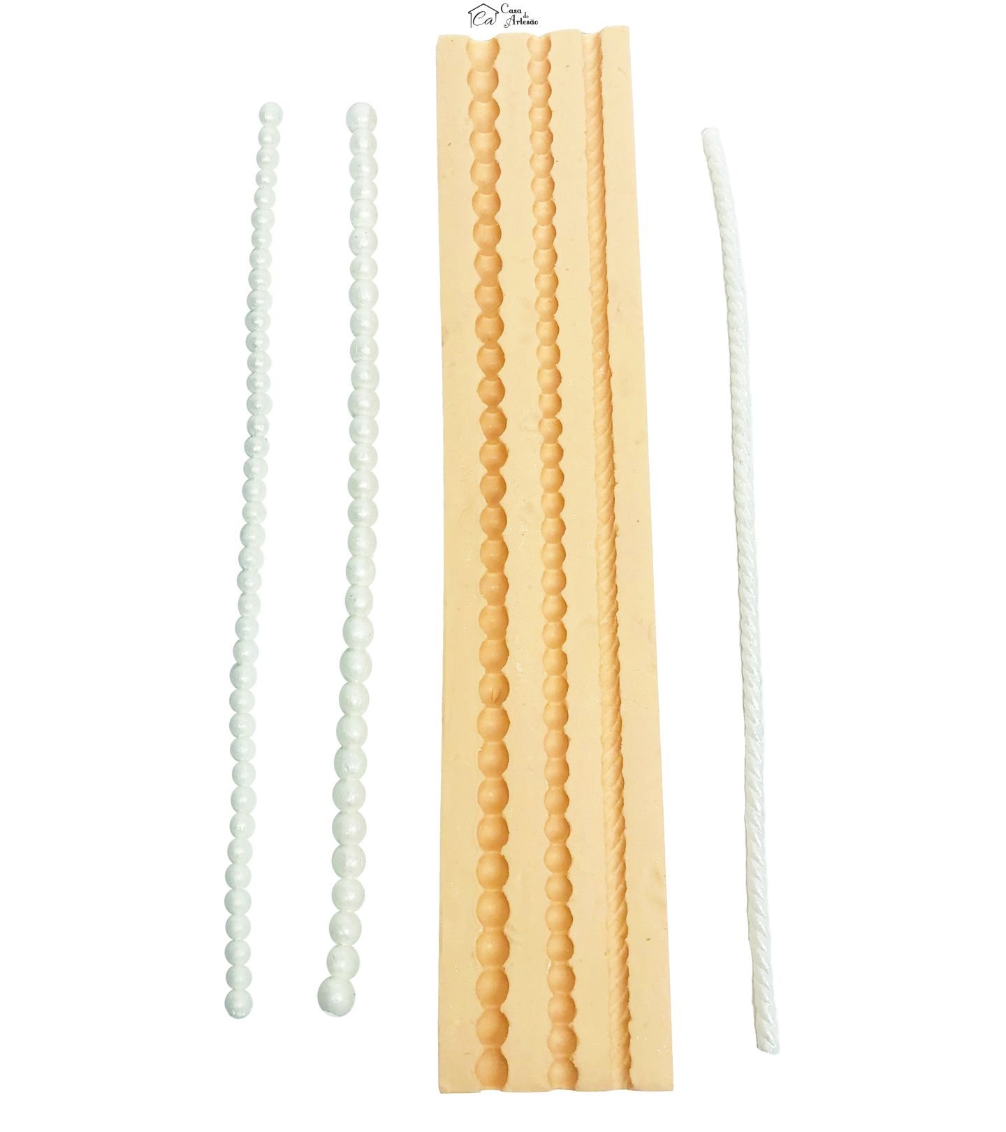 Molde de silicone - Border - Cordao Perola e Corda Pq - P109