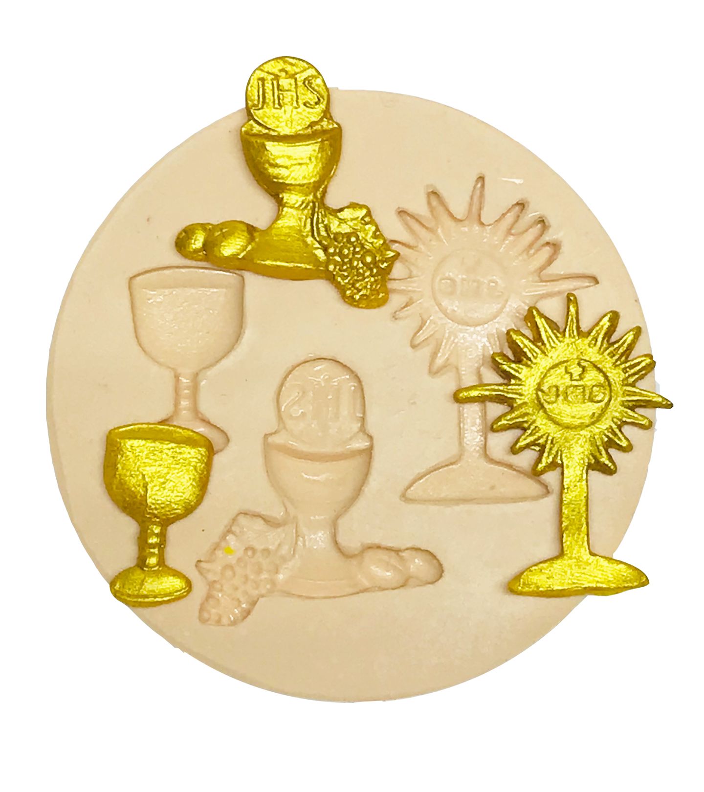 Igreja - Calice; Calice com pão, Ostensorio - P568