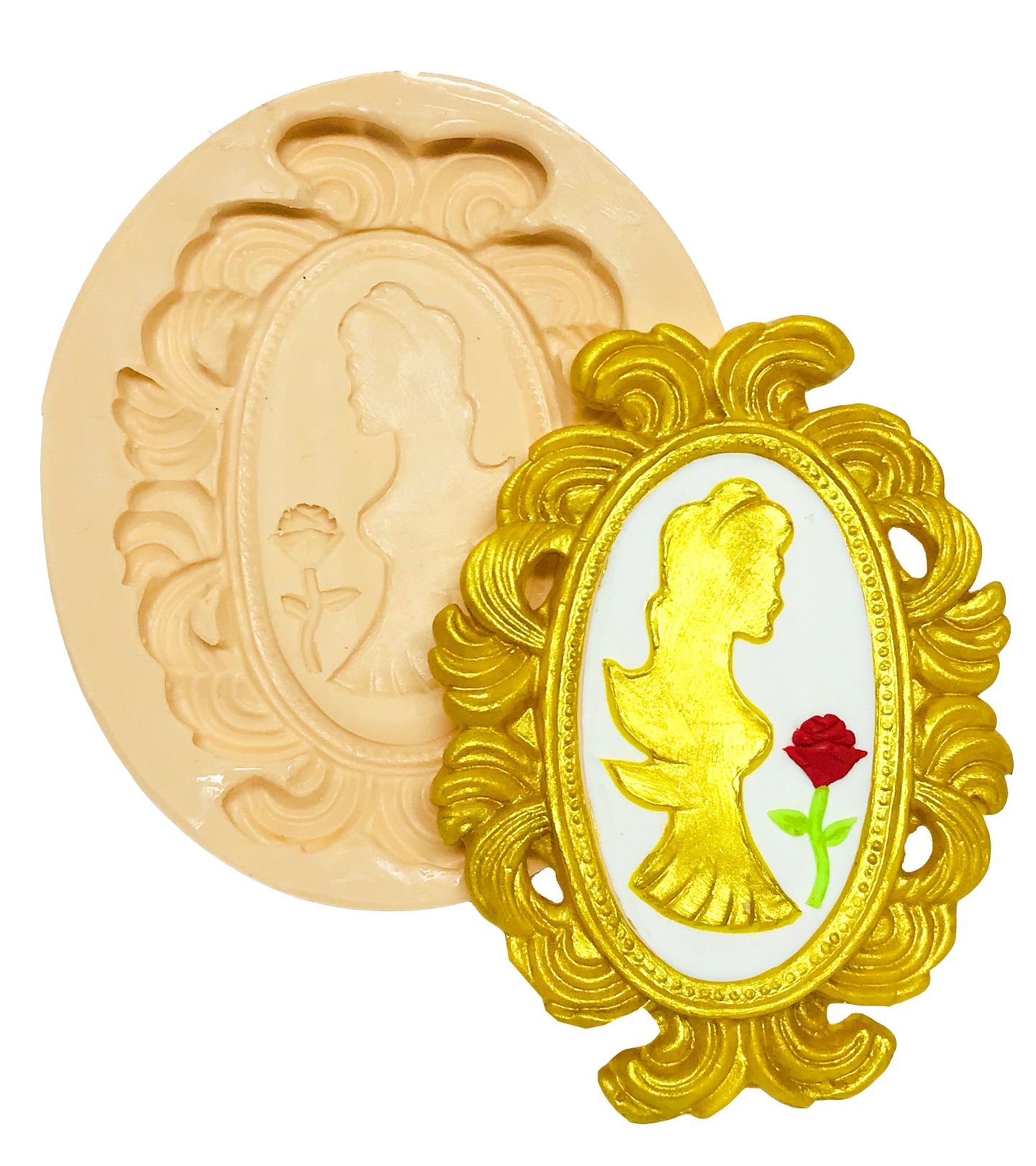 A Bela e a Fera - Espelho - Grande - P571