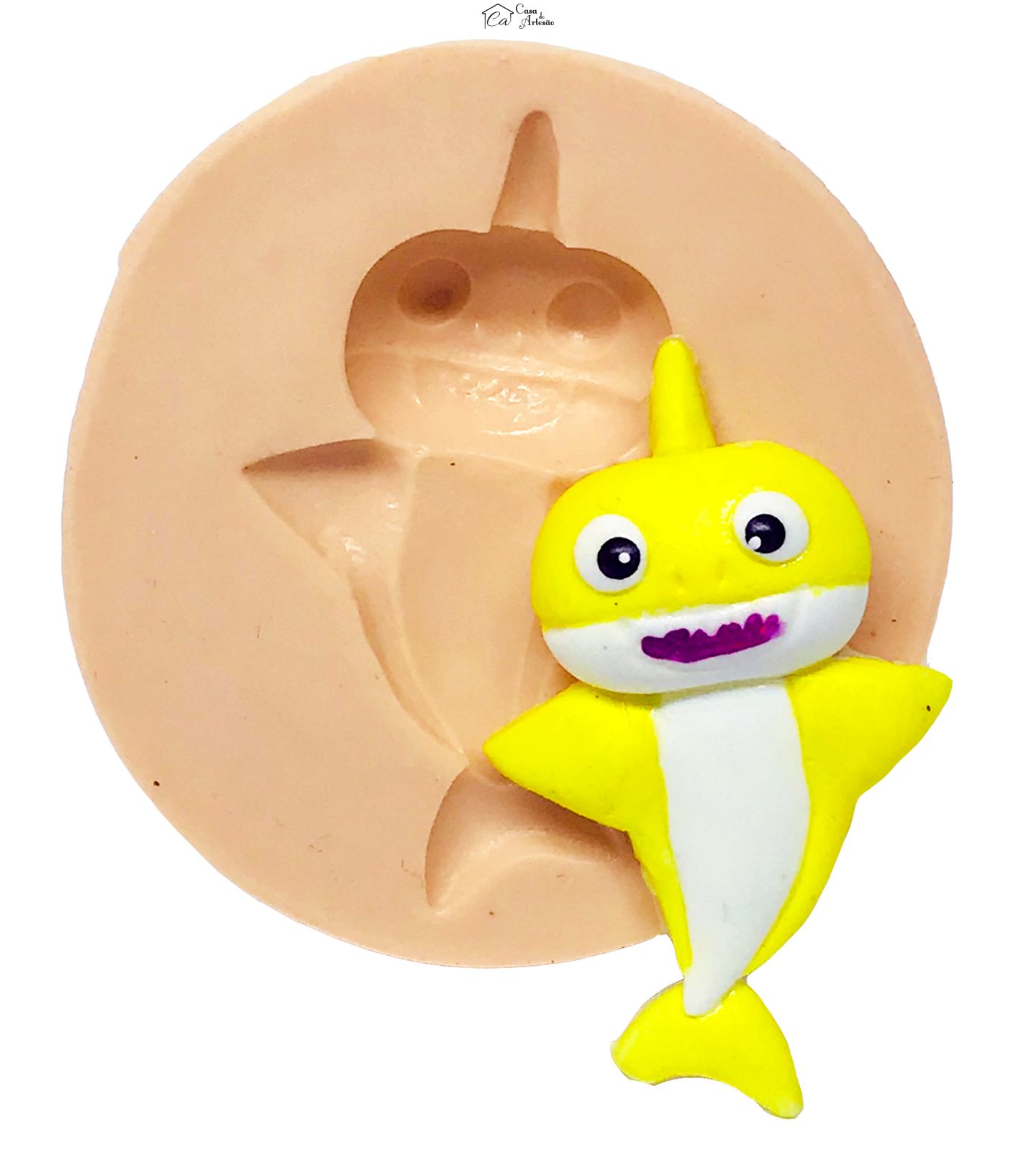 Molde de silicone - Baby Shark - Bebê - Pequeno - P637