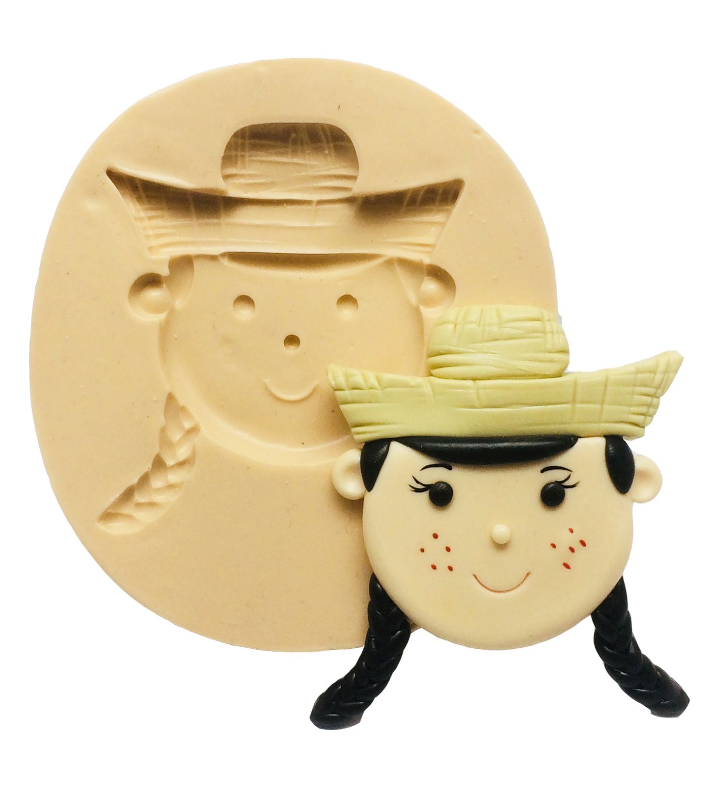 Caipira - Rosto Mulher Grande - P353