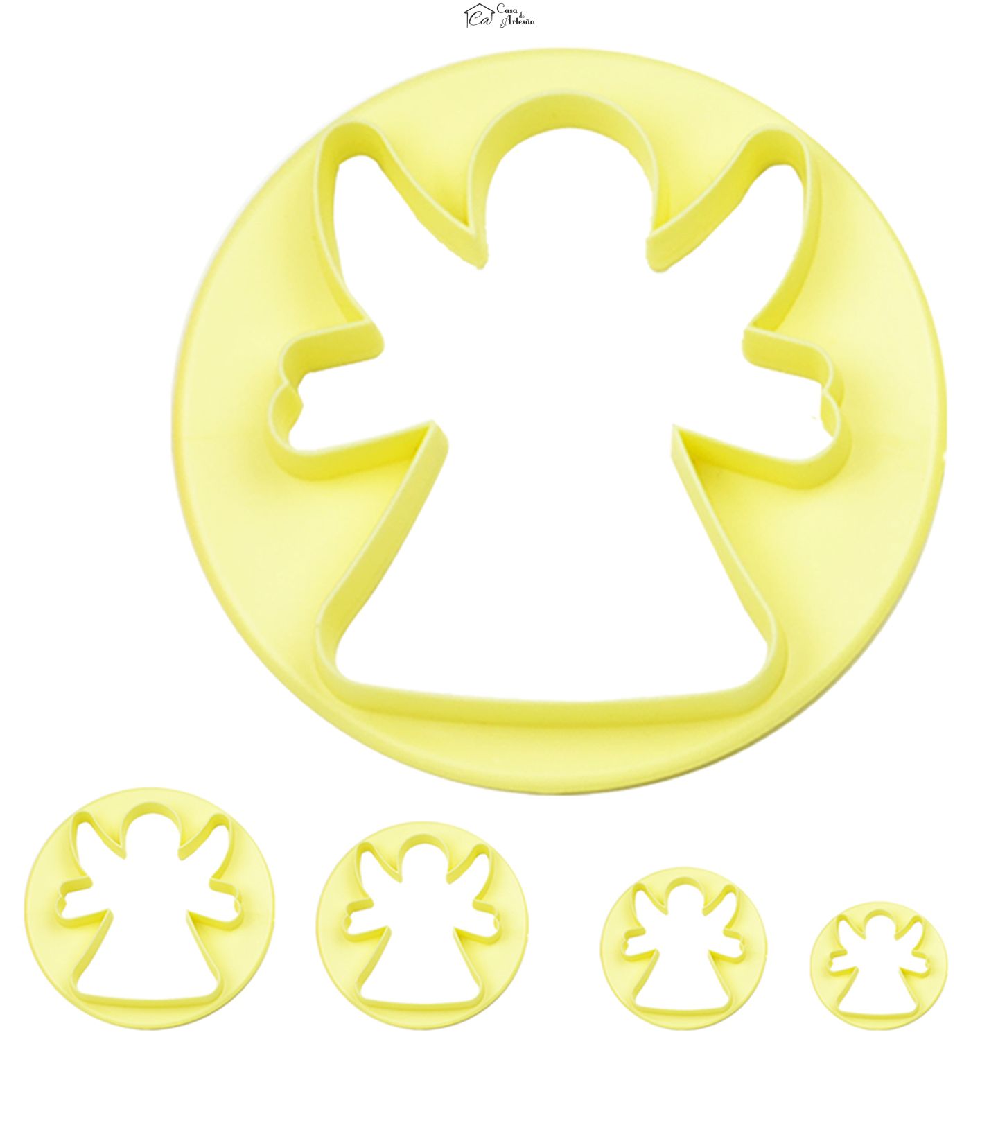 Cortador Blue Star - Anjos - 04 peças - Cod.2654