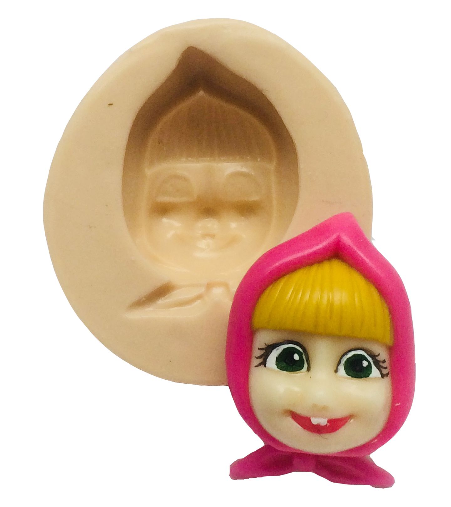 Masha e o Urso - Rosto Masha - Medio - P360