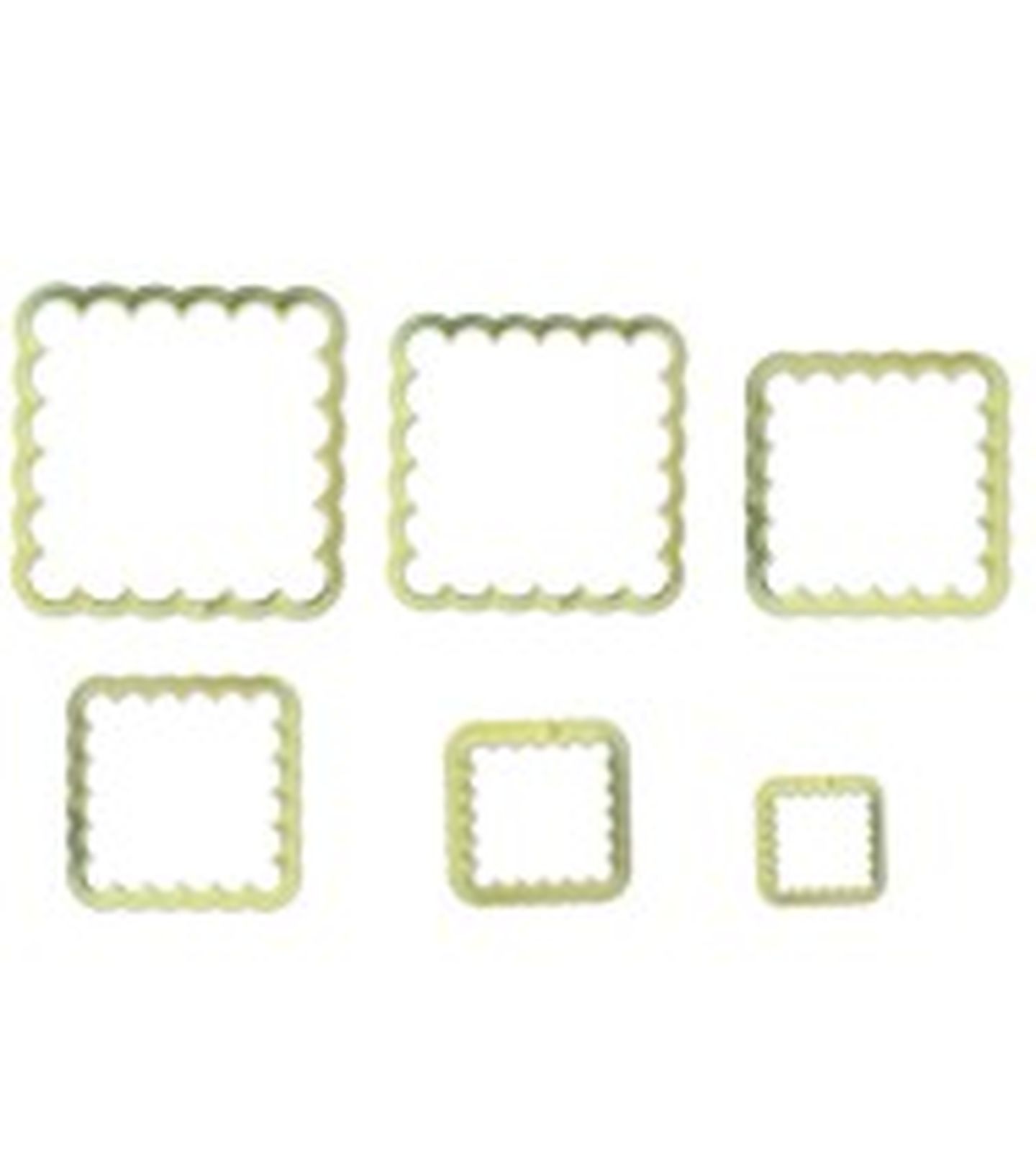 Cortador Blue Star - Quadrado com Babado - (6 pç) - Cod.0167