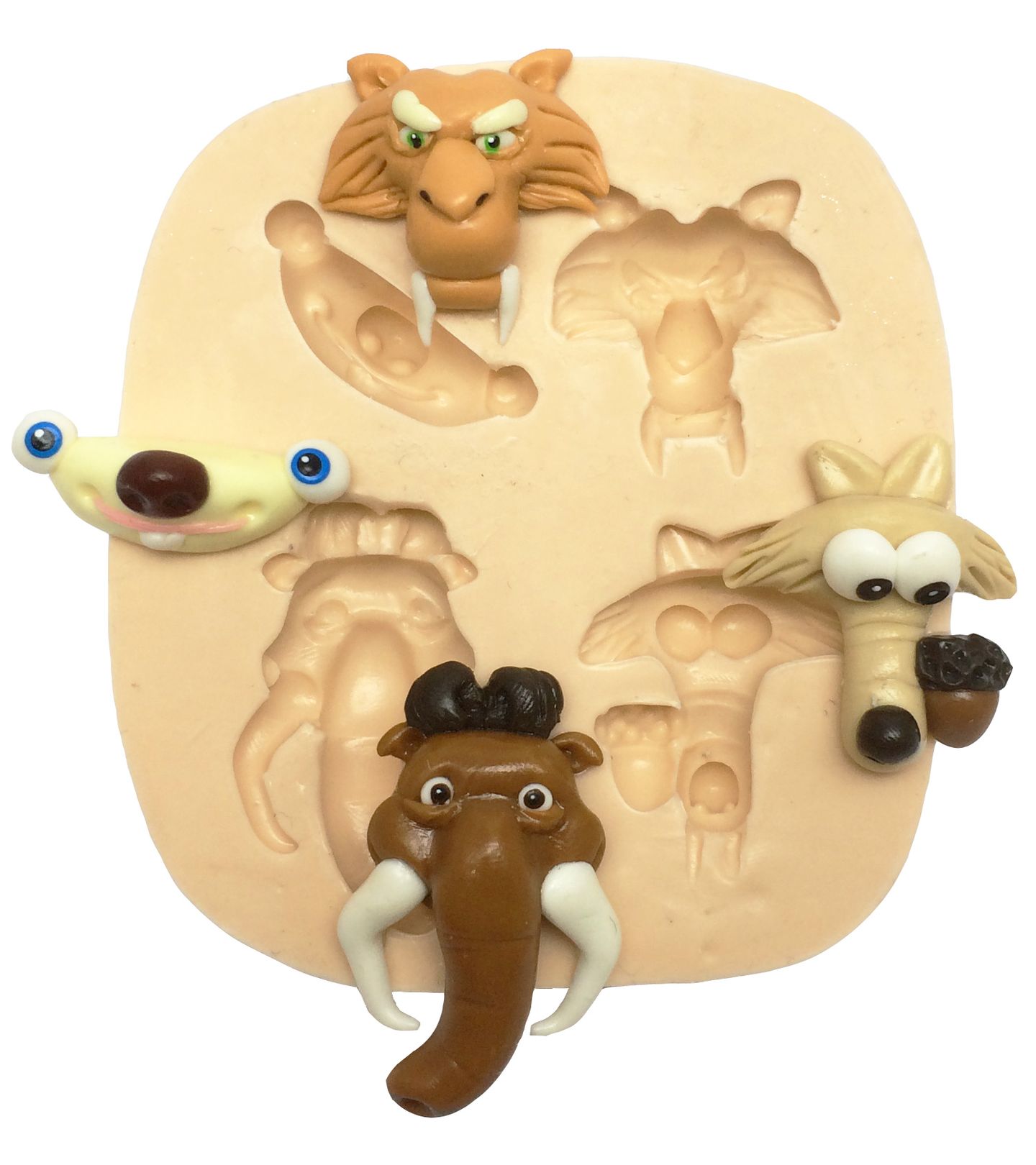 A Era do Gelo - Rosto Manny, Sid, Diego e Scrat  - P221