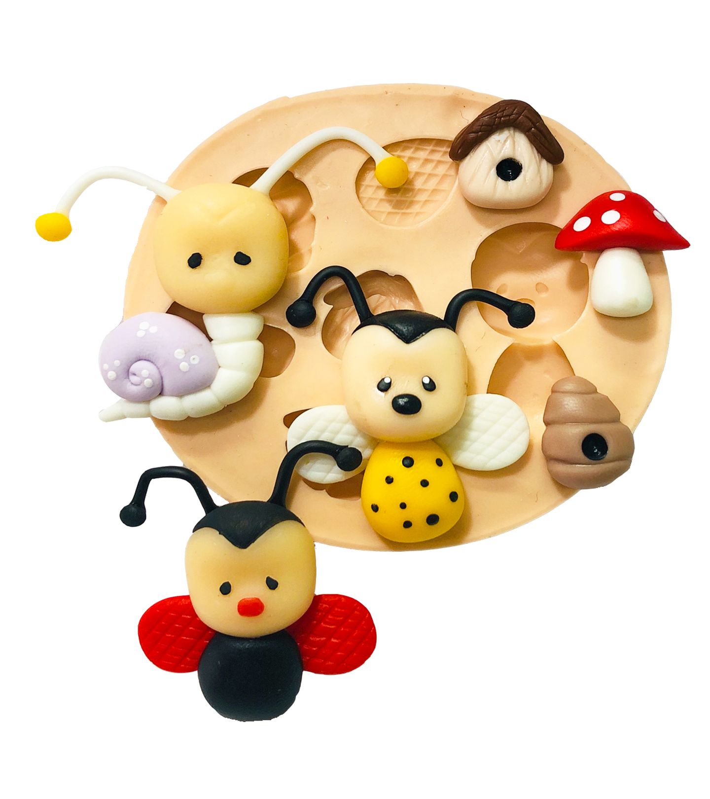 Abelha, Joaninha e Borboleta - Pequena - P834